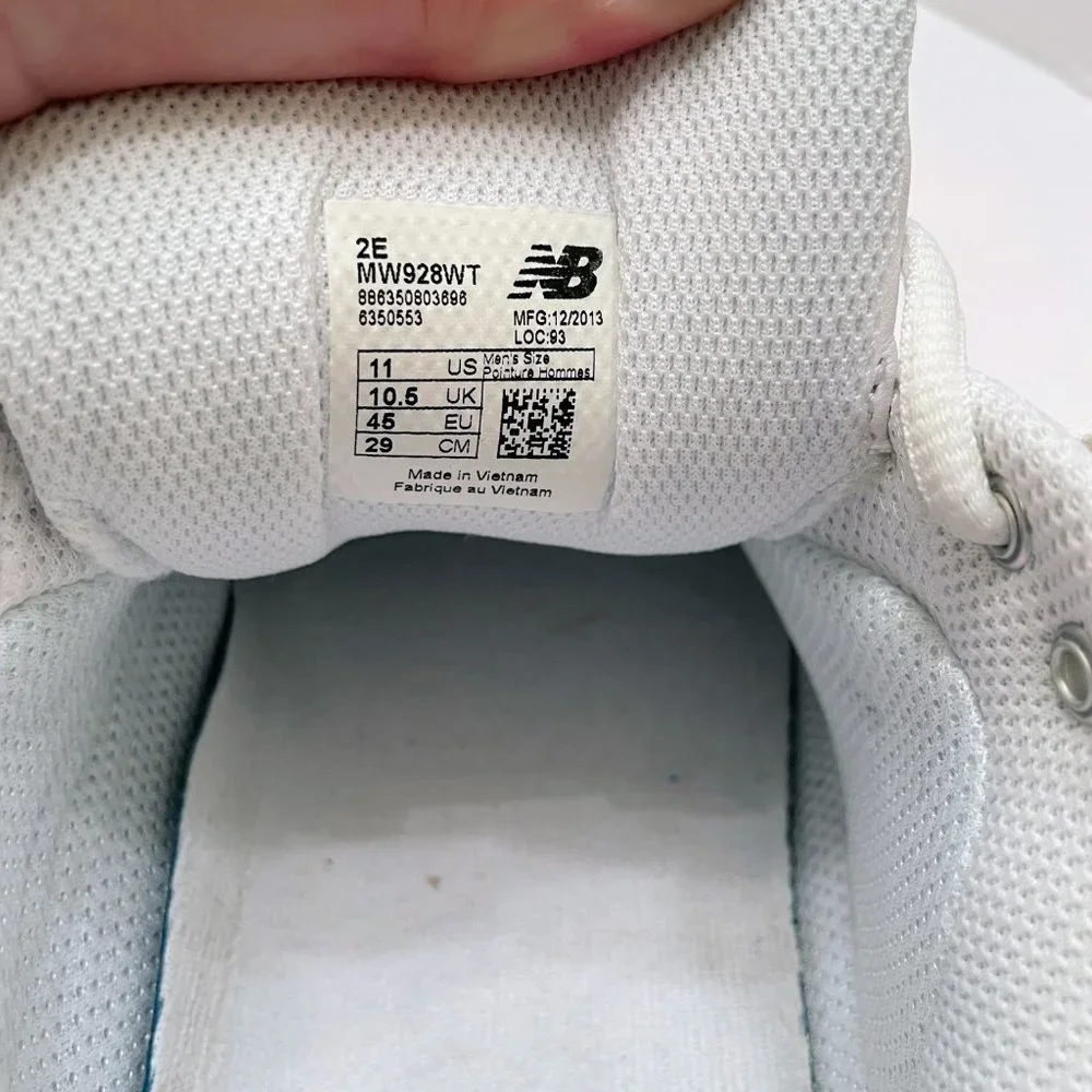 New Balance 928 V1 MW928WT Comfort Walking Shoe with Rollbar Support